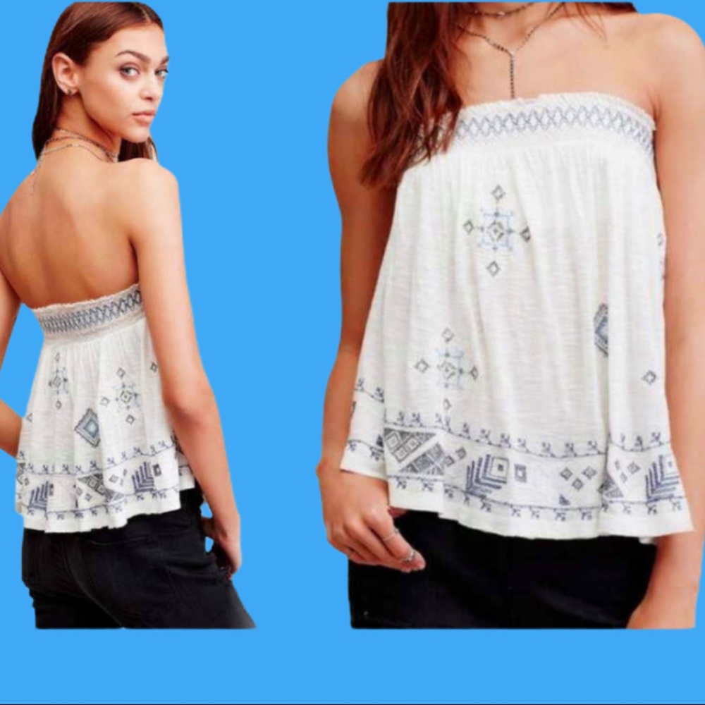 Free People Women's You Got It Bad Strapless Top Size M - Picture 4 of 13